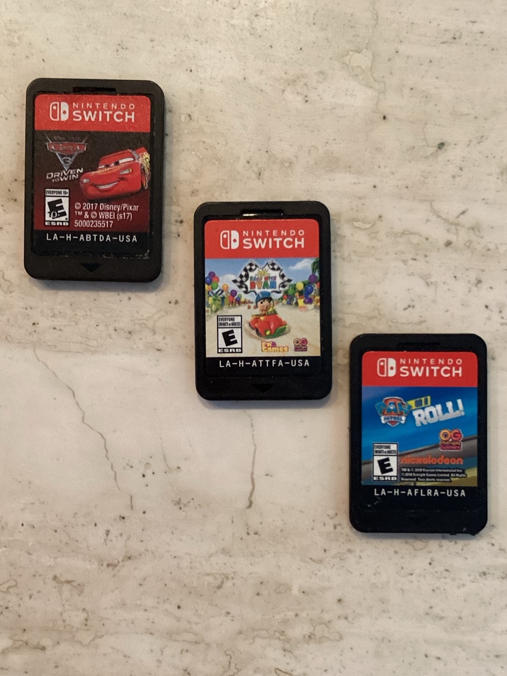 Paw Patrol On A Roll Nintendo Switch Game & Disney Cars & Race With Ryan Lot